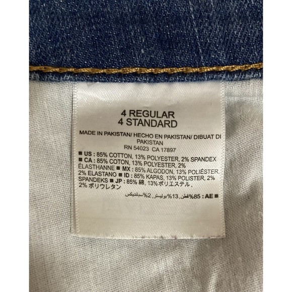 Unbranded Womens Mini Skirt Size 6 Regular Medium Wash Front Slit Pockets 30x21 - Picture 7 of 7